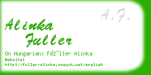 alinka fuller business card